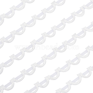 Satin Ribbon, Half Ring, White, 1-1/8 inch(27~30mm)(SRIB-WH0007-10A)
