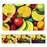 Plastic Waterproof Card Stickers, Self-adhesion Card Skin for Bank Card Decor, Rectangle, Fruit, 140x190mm(STIC-WH0032-205)