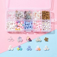 DIY Gemstone Beaded Phone Strap Making Kits, Including Natural Morganite &  Fluorite & Opalite Chips, Polymer Clay & Acrylic Pearl and Letter & Glass Seed Beads, Mixed Color, Stone Beads: 34g/set(DIY-FS0002-79)