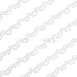 Satin Ribbon, Half Ring, White, 1-1/8 inch(27~30mm)(SRIB-WH0007-10A)