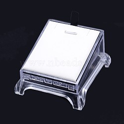 Organic Glass Pendant Necklace Display Stands, White, 9x8x5cm(PDIS-N011-04)