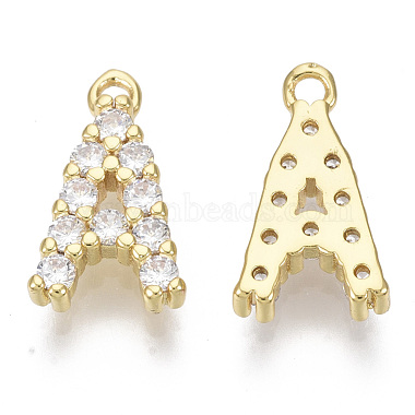 Brass Micro Pave Cubic Zirconia Charms(X-KK-T060-05-A-G-NF)-2
