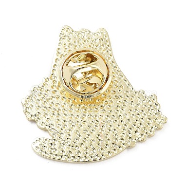 Black Golden Zinc Alloy Brooches(JEWB-M039-04G)-2