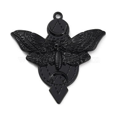 Electrophoresis Black Insects Alloy Pendants