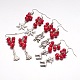 Mixed Christmas Theme Tibetan Style Alloy Dangle Earrings(EJEW-JE01637)-1