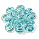 UV Plating Rainbow Iridescent Acrylic Beads(OACR-P010-17B)-1