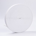 Flat Elastic Rubber Band, Webbing Garment Sewing Accessories, White, 25mm, about 43.74 yards(40m)/roll(EC-WH0002-25mm-01)