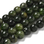 Natural Green Diopside Beads Strands, Round, 6x5.5mm, Hole: 0.8mm, about 69pcs/strand, 15.51''(39.4cm)(G-K382-B01-01)