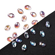 Czech Glass Beads, Tulip Petal/Lily Petal, Thistle, 8.5x6x4mm, Hole: 1mm, about 37pcs/10g(X-GLAA-L025-D18)