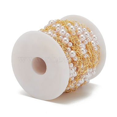 Chaînes de perles d'imitation en plastique ccb faites à la main(CHC-K011-23G)-4