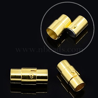 Brass Locking Tube Magnetic Clasps(MC076-M)-2