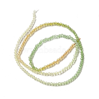 brins de perles de verre de couleur dégradé transparent(GLAA-H021-01A-15)-4