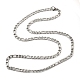 201 Stainless Steel Figaro Chain Necklaces(STAS-P101-47P)-1
