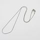 304 Stainless Steel Necklaces(NJEW-K005-04-1mm)-1