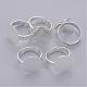 Adjustable Iron Silver Color Plated Pad Ring Base Findings(X-IFIN-C046-S)-1