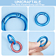 20Pcs 10 Colors Zinc Alloy Frosted Spring Gate Rings(FIND-UN0002-76)-5