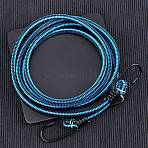 Nylon and Rubber Heavy-Duty Wrap Towing Ropes, with Iron Hook, Cord Wrap Keeper, Cable Straps, Steel Blue, 103x10.5mm(AJEW-WH0240-07B)