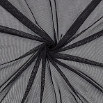 95% Polyester & 5% Spandex Mesh Fabrics, DIY Craft Supplies, Clothing Accessories, Black, 1800x0.3mm(DIY-WH20050-03B)