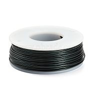 Round Aluminum Wire, Black, 18 Gauge, 1mm, about 23m/roll(X-AW-G001-03-10)