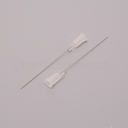 Plastic Fluid Precision Blunt Needle Dispense Tips, with 304 Stainless Steel Pin, White, 6.75x0.77cm, Inner Diameter: 0.42cm, Pin: 0.4mm(TOOL-WH0140-19L)