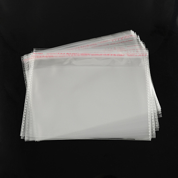 Rectangle OPP Cellophane Bags, Clear, 27x32cm, Unilateral Thickness: 0.035mm, Inner Measure: 23x30cm