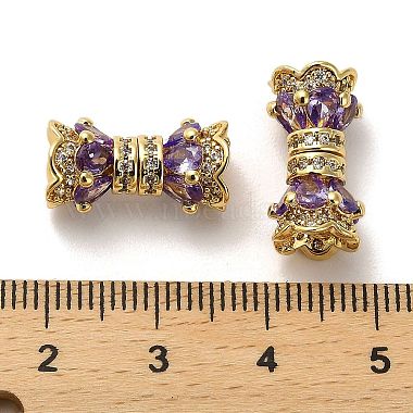 Brass Micro Pave Cubic Zirconia Beads(ZIRC-P112-05G-01)-3