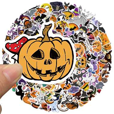 Étiquettes autocollantes imperméables en PVC sur le thème d'Halloween(HAWE-PW0001-042)-2