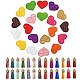 20Stück 10 Farben Herz mit Wort Lovdy Home Sweet Love Anhänger aus PU-Leder(FIND-SZ0001-66)-1