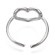 304 Stainless Steel Hollow Heart Cuff Rings(RJEW-N038-122P)-4