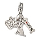 Rack Plating Alloy Crystal Rhinestone European Dangle Charms(PALLOY-S189-20P)-1