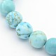Mixed Size Synthetic Turquoise Round Bead Strands(TURQ-X0002)-2