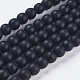 Chapelets de perle en pierre noire synthétique(X-G-R345-4mm-38-1)-1