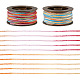 2 Rolls 2 Colors Segment Dyed Round Polyester Twisted Cords(OCOR-TA0003-65B)-3