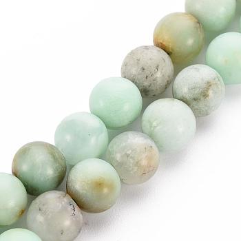 Natural Chrysoprase Beads Strands, Round, 8mm, Hole: 1mm, about 23~25pcs/strand, 7.6 inch