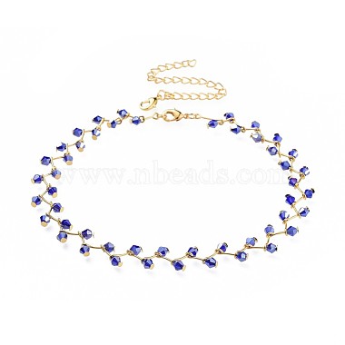 MediumBlue Glass Necklaces