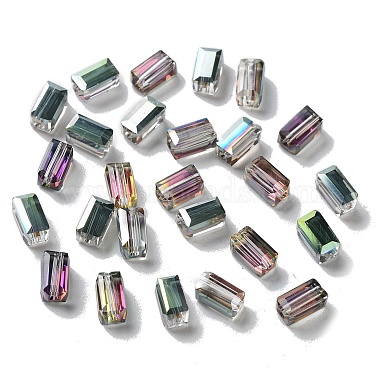 8mm Colorful Cuboid Glass Beads