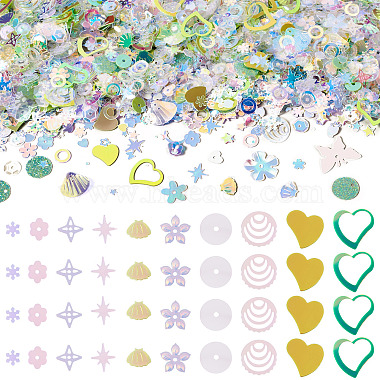 100G Plastic Sequins Beads(PVC-TA0001-04E)-1