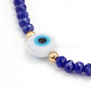 Verre à facettes perles bracelets extensibles(BJEW-JB05985-02)-2
