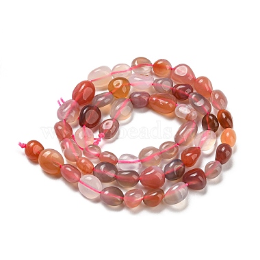 Natural Red Agate Beads Strands(G-P497-01A-12)-3