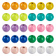 Pandahall 100 pièces 10 couleurs perles en alliage peintes à la bombe(FIND-TA0003-08)-8