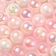 UVメッキレインボー虹色アクリルビーズ(OACR-F004-04H)-1