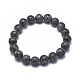 bracelets extensibles en perles de larvikite naturelles(X-BJEW-K212-A-046)-1