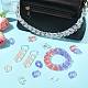 60Pcs 5 Colors Transparent Acrylic Linking Rings(OACR-FS0002-54)-7