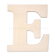 Letter Unfinished Wood Blank Cutouts, for DIY Crafts, Wedding, Home Decoration and Paint, Letter.E, 30x24x0.3cm(DIY-ZX040-01E)