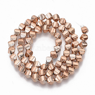 Electroplated Non-magnetic Synthetic Hematite Beads Strands(G-S365-014)-3