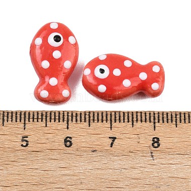 Handmade Porcelain Beads(PORC-B009-03O)-3