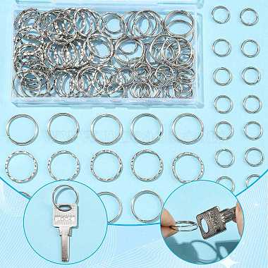100Pcs Iron Split Key Rings(IFIN-FS0001-64)-3