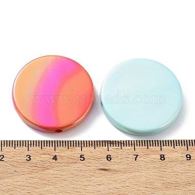 UV Plating Rainbow Iridescent Acrylic Beads(X-OACR-A029-17)-3
