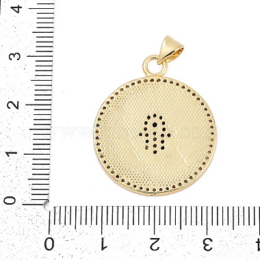 Brass Micro Pave Cubic Zirconia Pendants(KK-I723-38G)-3