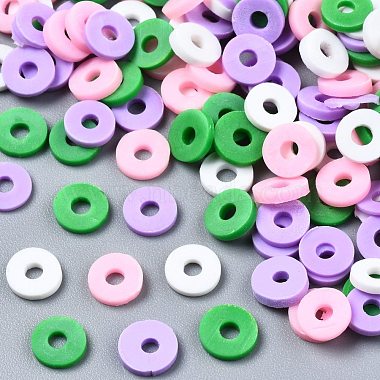 Handmade Polymer Clay Beads Strands(CLAY-R089-6mm-T02B-47)-2